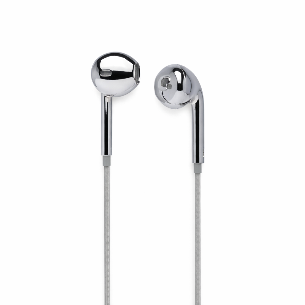 NEO Buds cromados plata acabado espejo